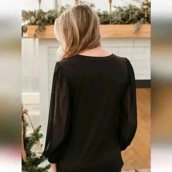 Joie Long Sleeved Smocked Top - Picture 3 of 6